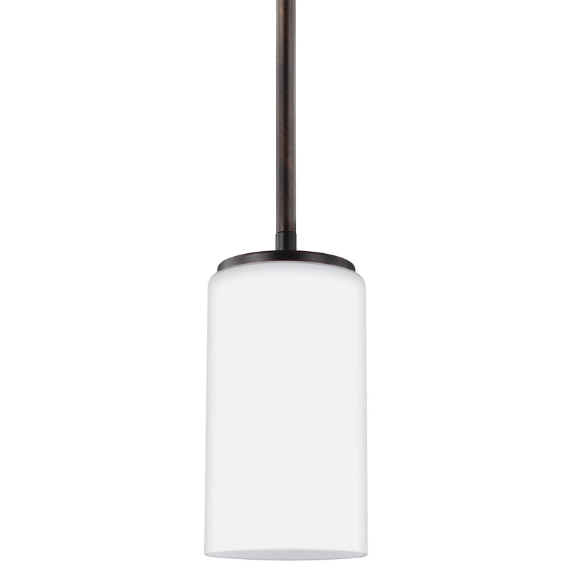 Generation Lighting 6124601EN3-710 One Light Mini-Pendant, Bronze