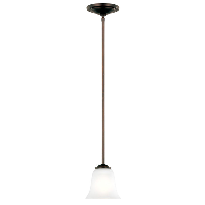 Generation Lighting 6139001-710 One Light Mini-Pendant, Bronze