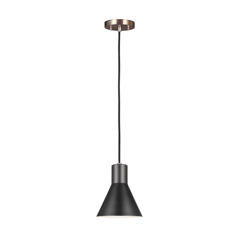 Generation Lighting 6141301-848 One Light Mini-Pendant, Satin Brass