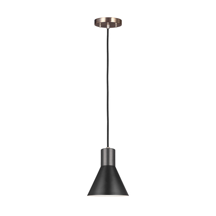 Generation Lighting 6141301-848 One Light Mini-Pendant, Satin Brass