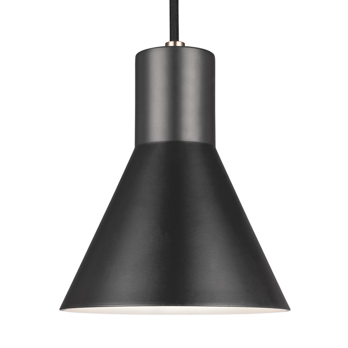 Generation Lighting 6141301-848 One Light Mini-Pendant, Satin Brass