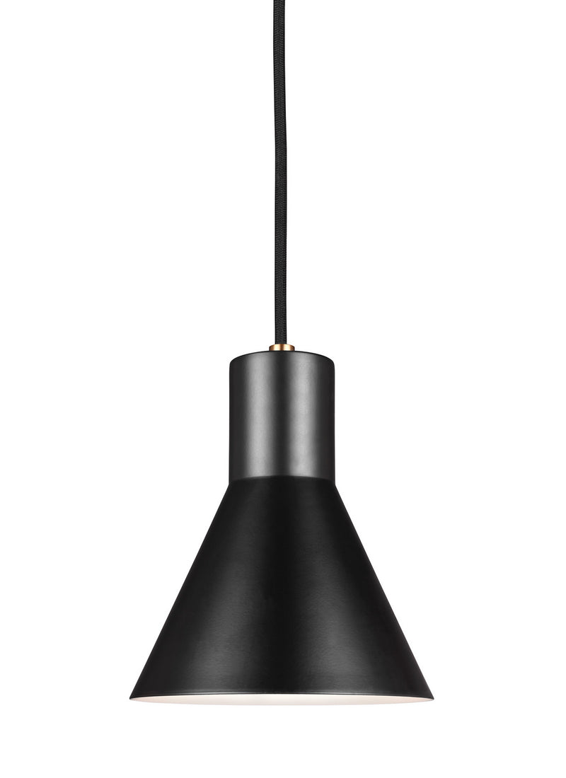Generation Lighting 6141301EN3-848 One Light Mini-Pendant, Satin Brass
