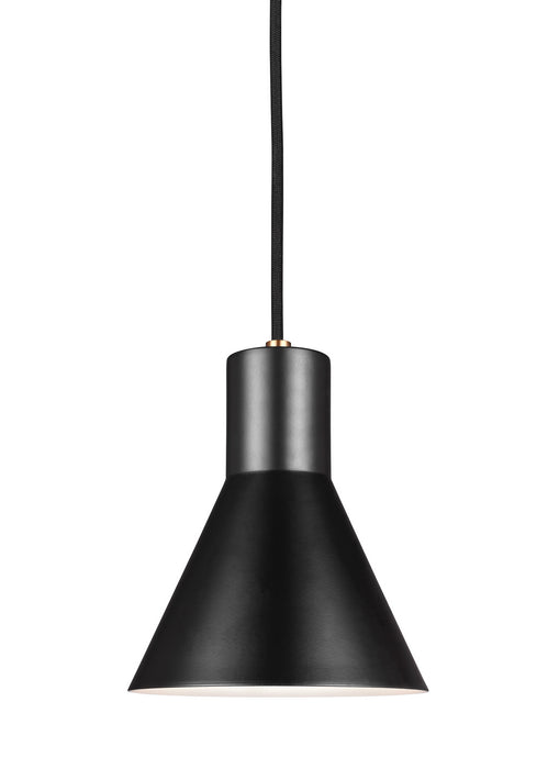 Generation Lighting 6141301EN3-848 One Light Mini-Pendant, Satin Brass