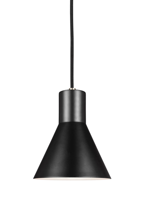 Generation Lighting 6141301EN3-962 One Light Mini-Pendant, Brushed Nickel