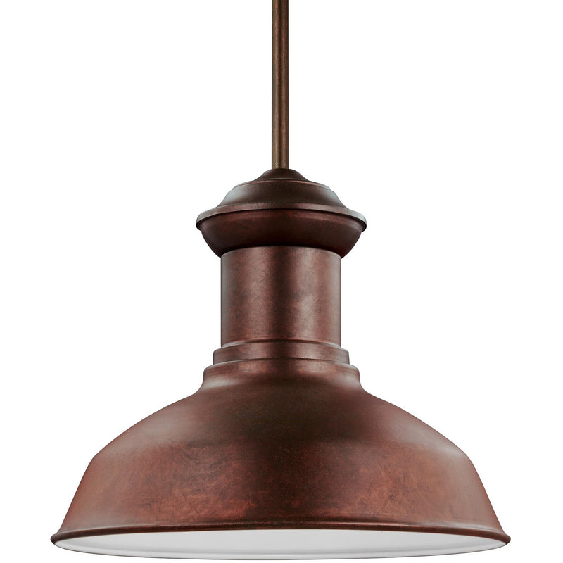 Generation Lighting 6247701EN3-44 LED Outdoor Pendant, Weathered Copper