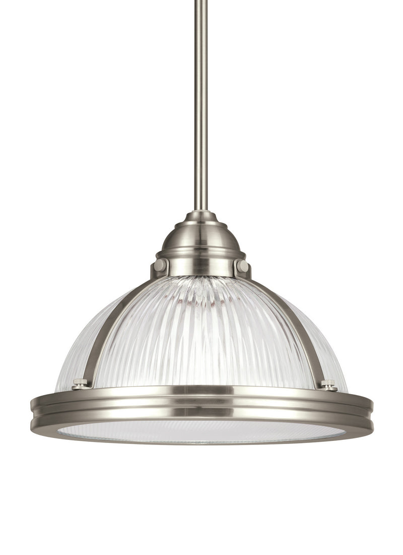 Generation Lighting 65060EN3-962 One Light Pendant, Brushed Nickel