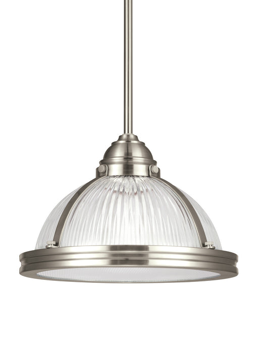 Generation Lighting 65060EN3-962 One Light Pendant, Brushed Nickel