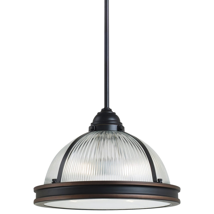 Generation Lighting 65061EN3-715 Two Light Pendant, Autumn Bronze