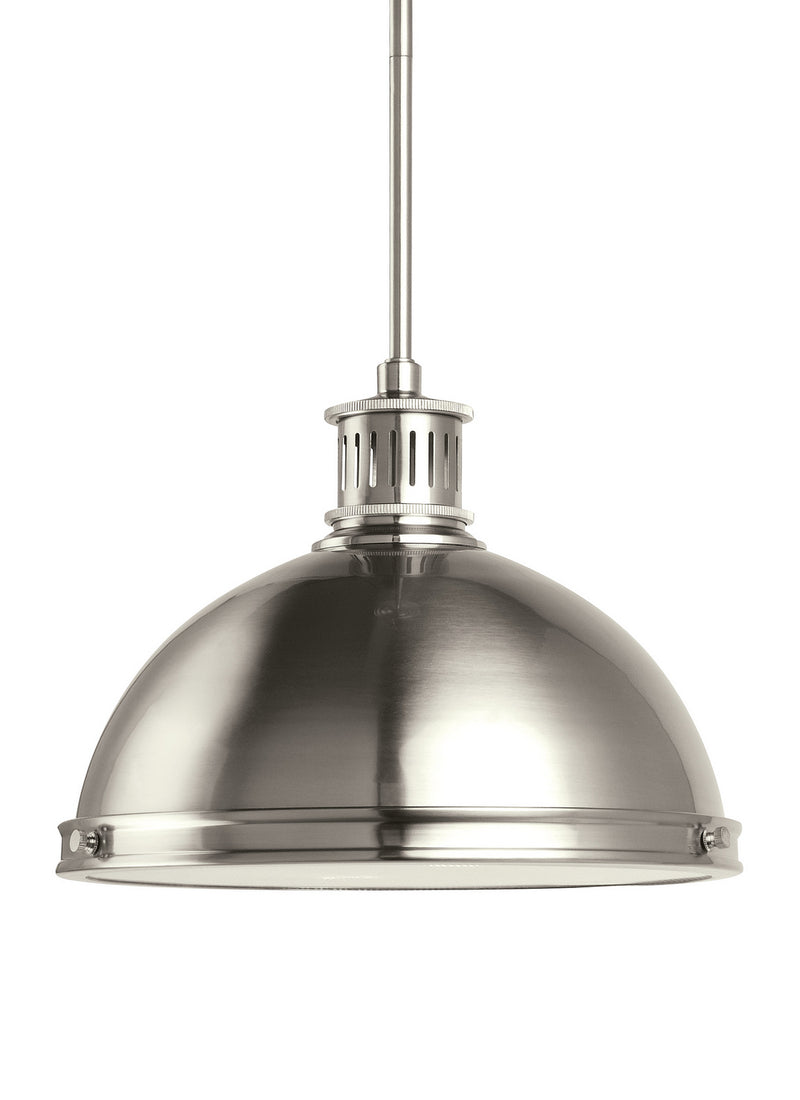 Generation Lighting 65086EN3-962 Two Light Pendant, Brushed Nickel