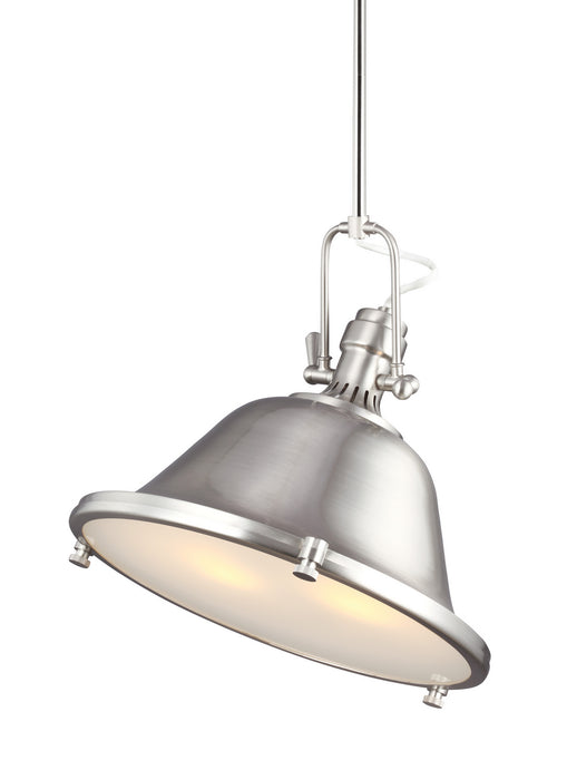 Generation Lighting 6514402EN3-962 Two Light Pendant, Brushed Nickel