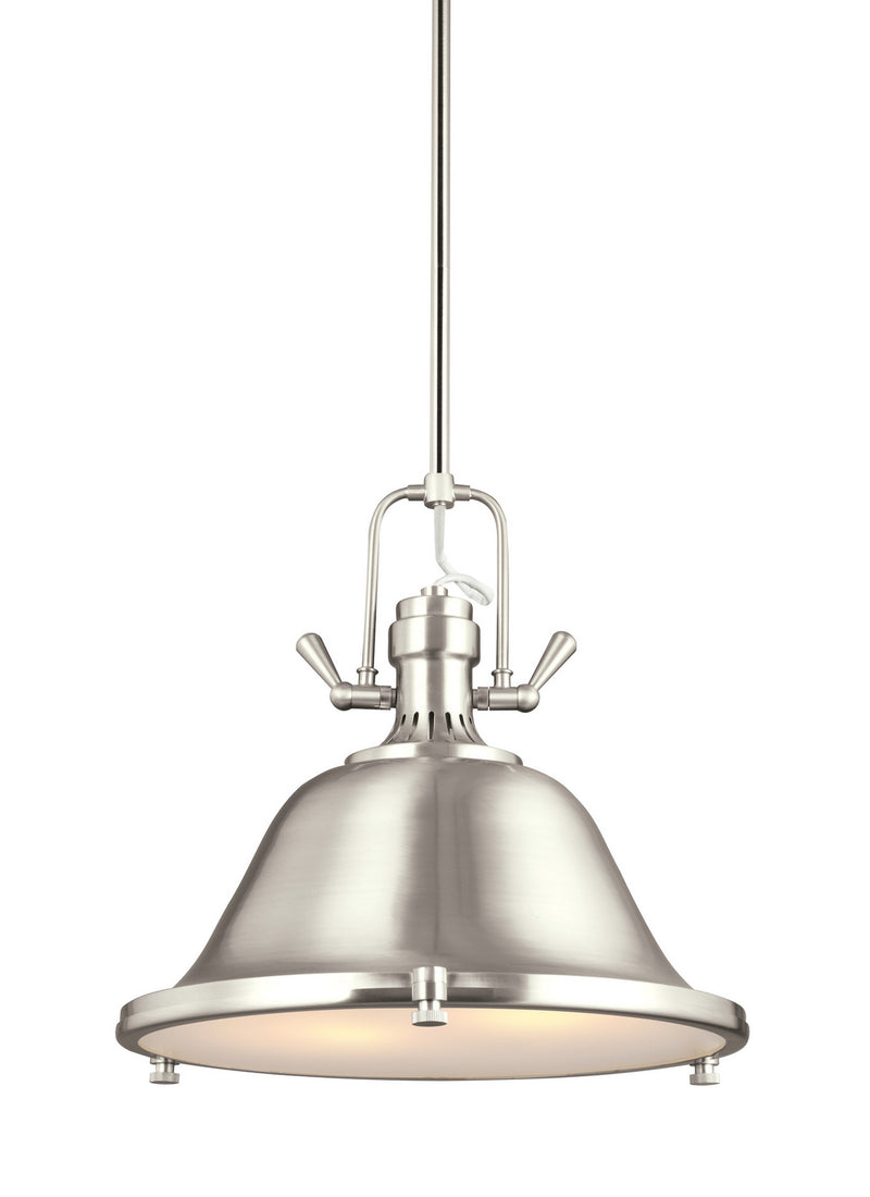 Generation Lighting 6514402EN3-962 Two Light Pendant, Brushed Nickel