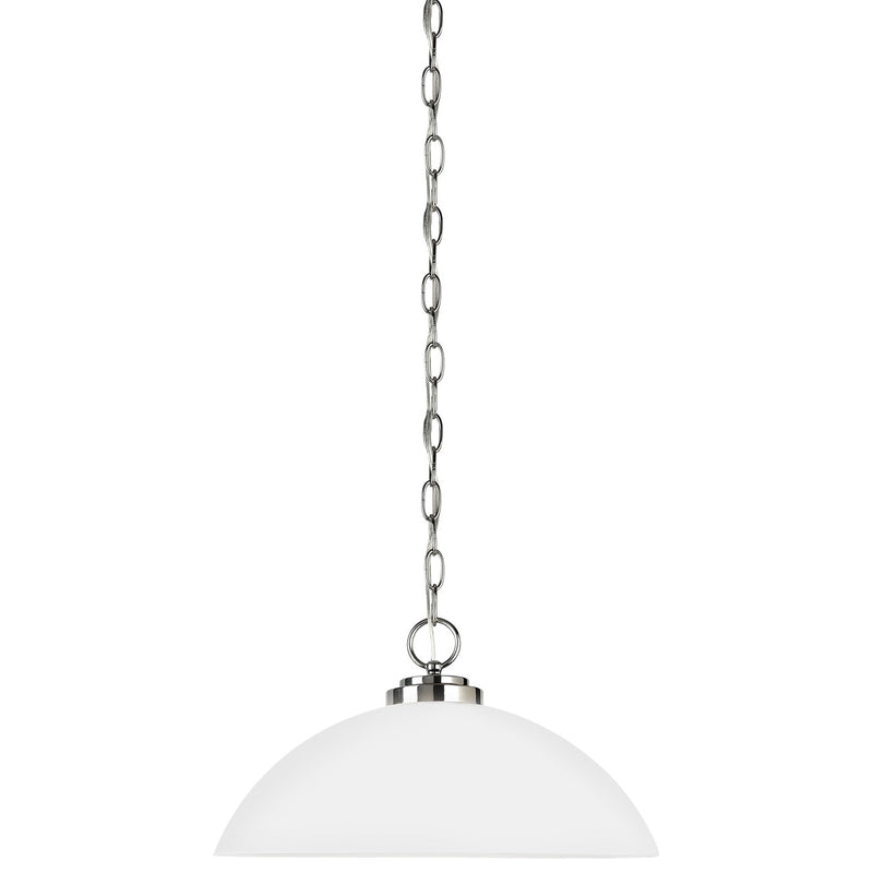 Generation Lighting 65160EN3-05 One Light Pendant, Chrome