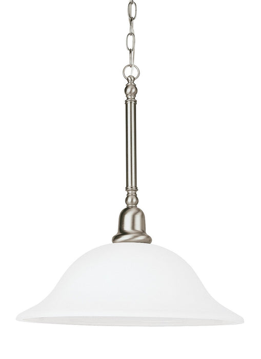 Generation Lighting 66060EN3-962 One Light Pendant, Brushed Nickel