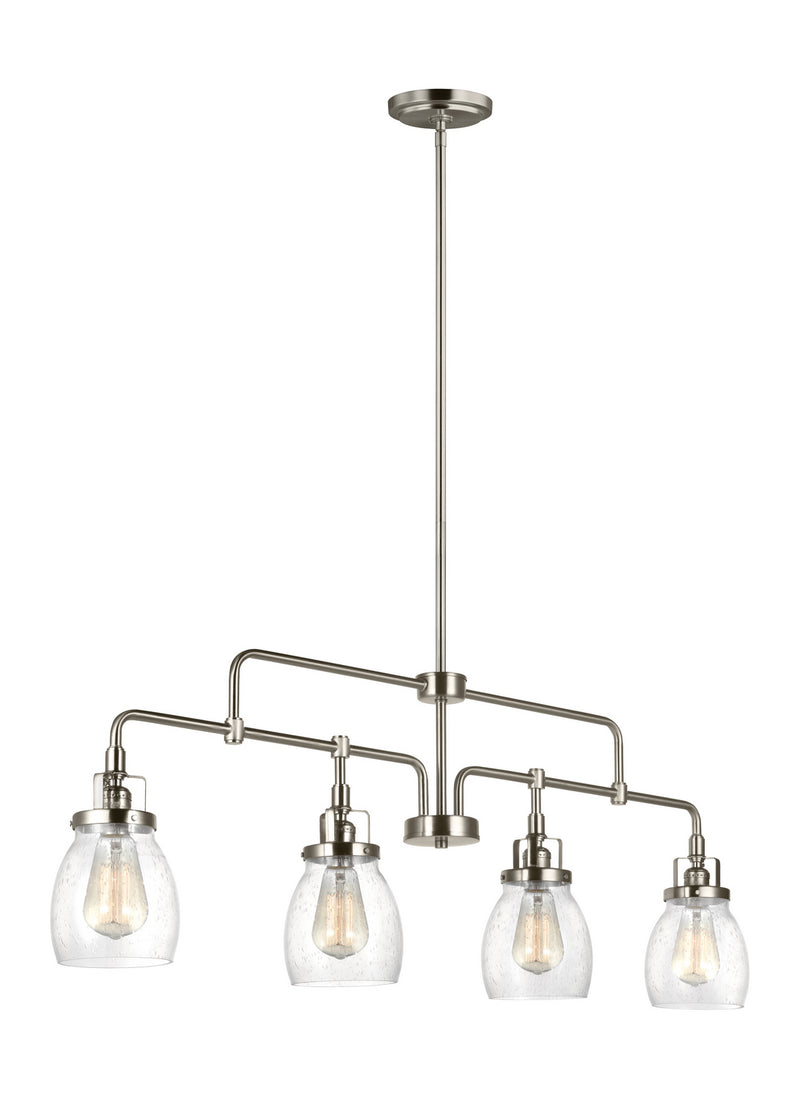 Generation Lighting 6614504-962 Four Light Island Pendant, Brushed Nickel