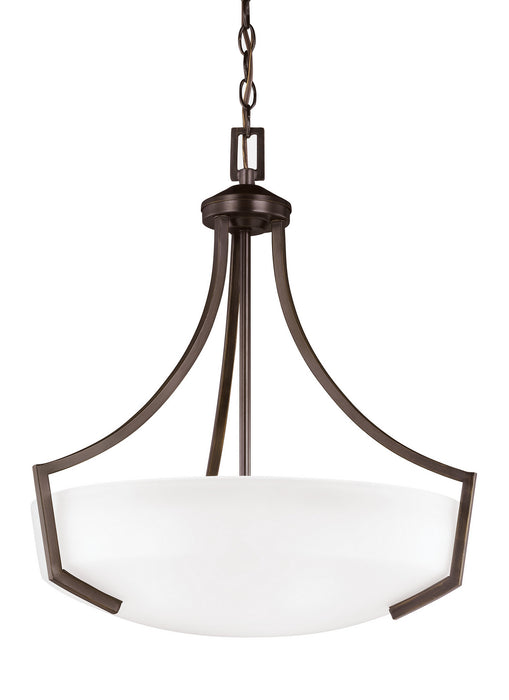 Generation Lighting 6624503EN3-710 Three Light Pendant, Bronze