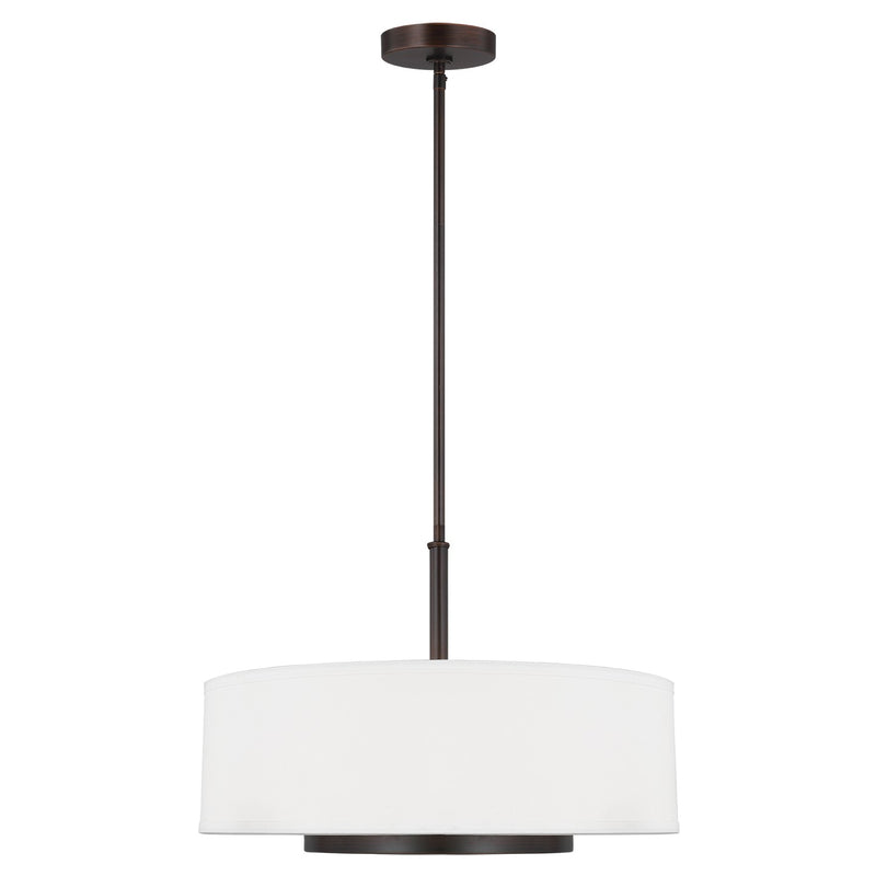 Generation Lighting 6628003EN3-710 Three Light Pendant, Bronze