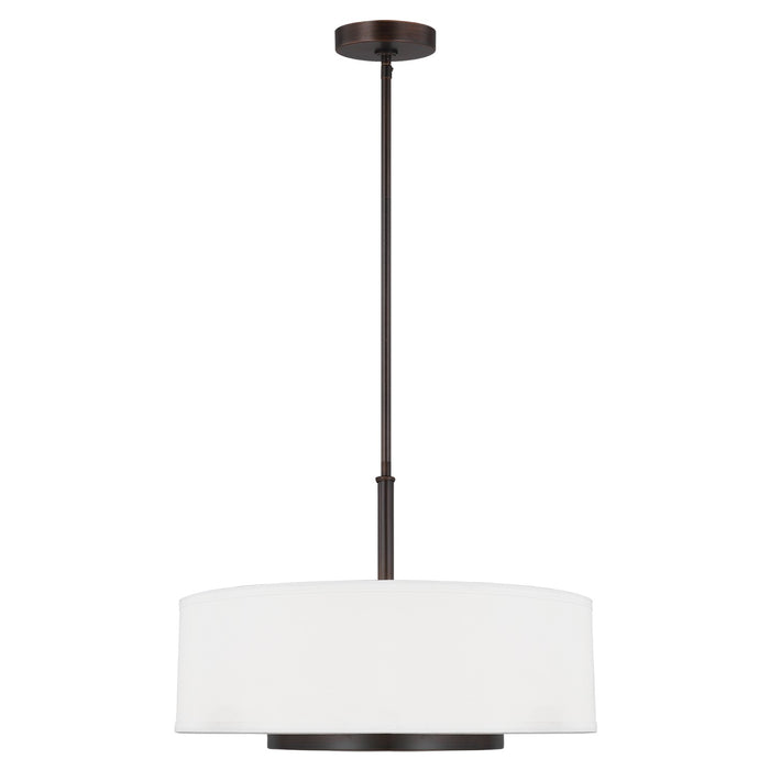 Generation Lighting 6628003EN3-710 Three Light Pendant, Bronze