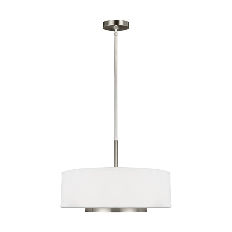 Generation Lighting 6628003EN3-962 Three Light Pendant, Brushed Nickel