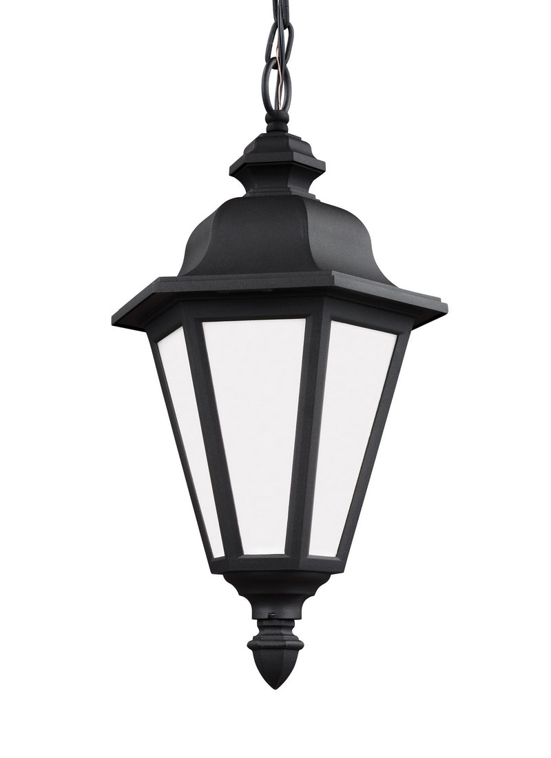 Generation Lighting 69025EN3-12 One Light Outdoor Pendant, Black