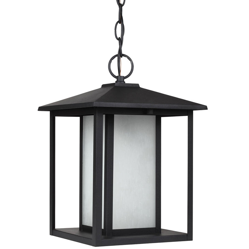Generation Lighting 69029-12 One Light Outdoor Pendant, Black