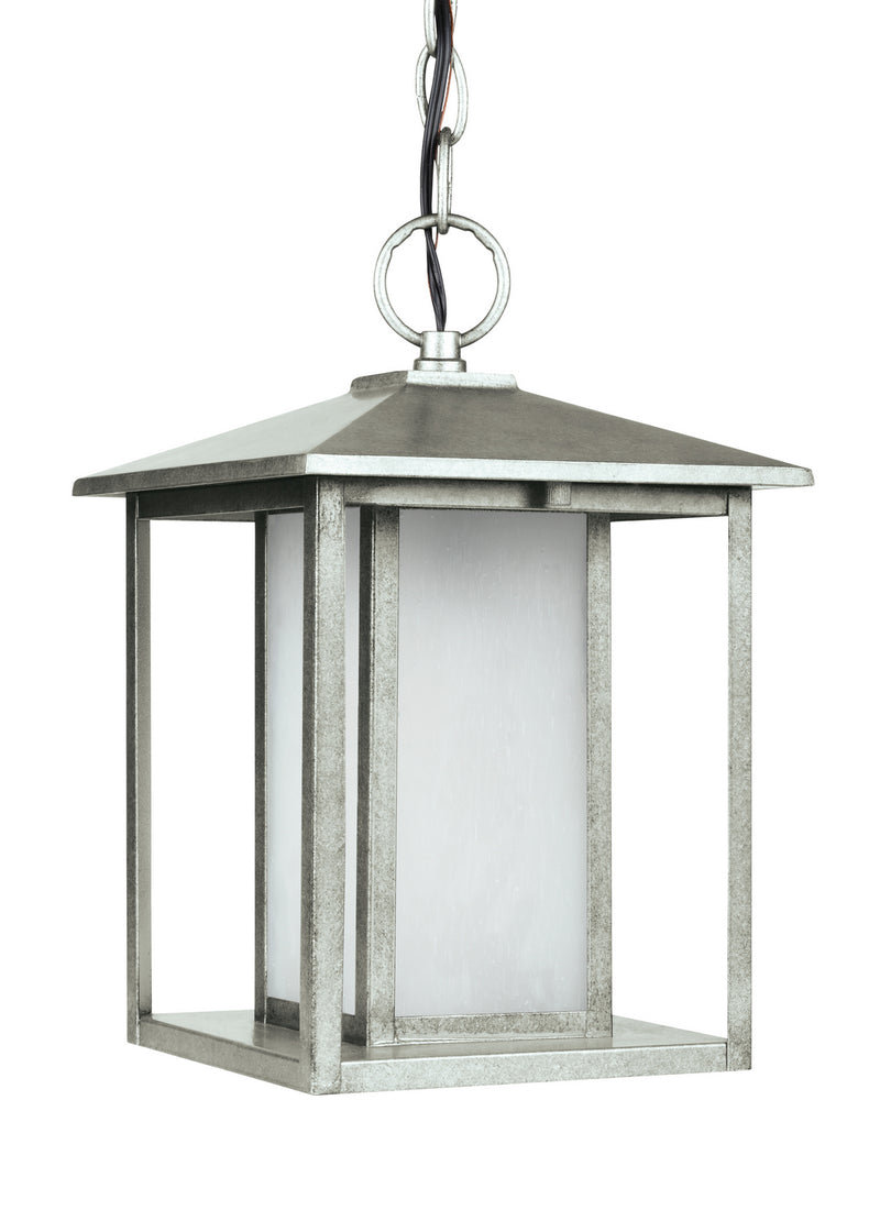 Generation Lighting 69029-57 One Light Outdoor Pendant, Weathered Pewter