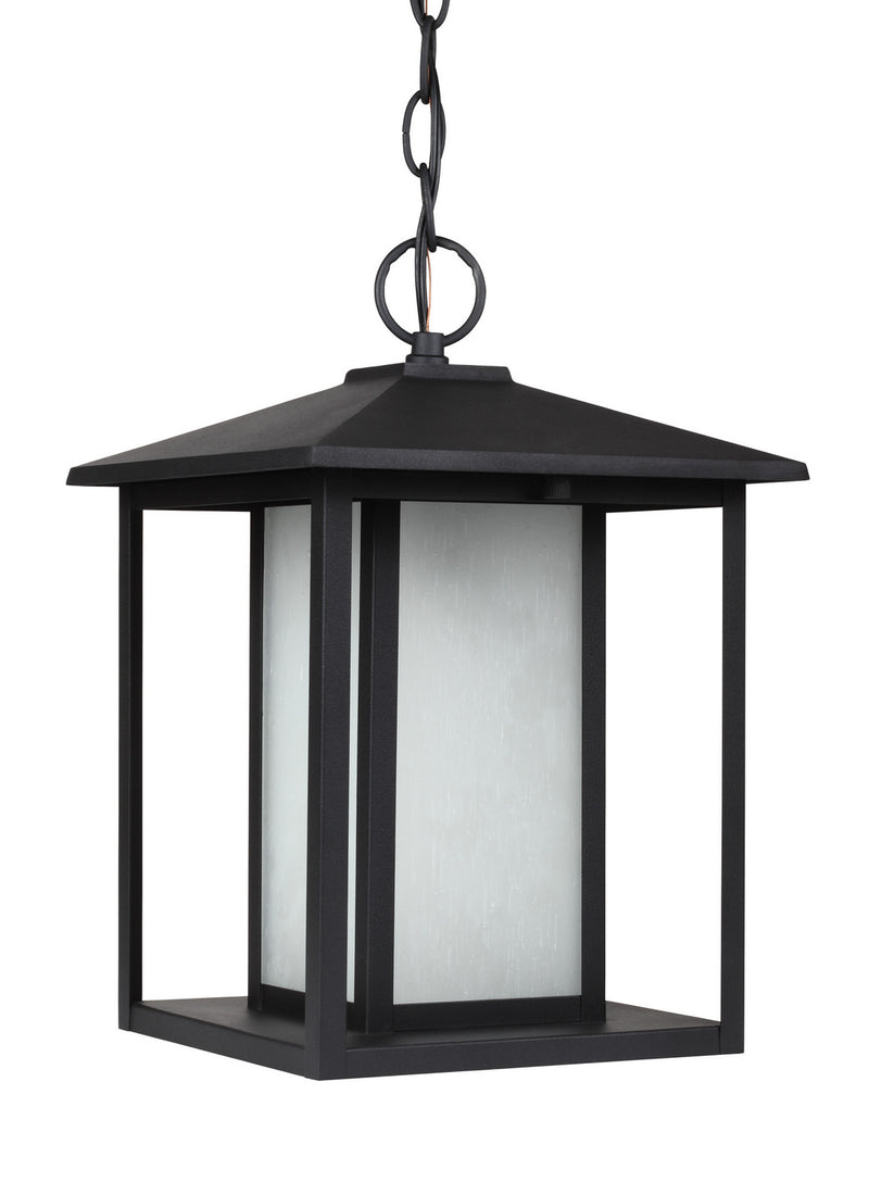 Generation Lighting 69029EN3-12 One Light Outdoor Pendant, Black