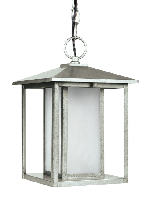 Generation Lighting 69029EN3-57 One Light Outdoor Pendant, Weathered Pewter