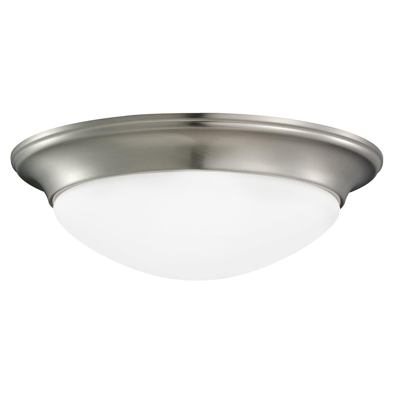 Generation Lighting 75434EN3-962 One Light Flush Mount, Brushed Nickel
