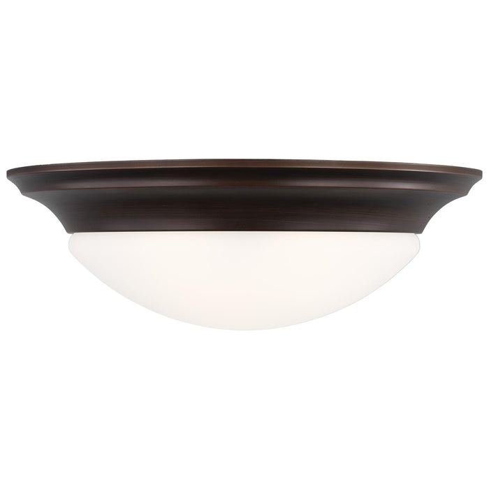 Generation Lighting 75436EN3-710 Three Light Flush Mount, Bronze