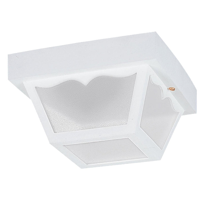 Generation Lighting 7567EN3-15 One Light Outdoor Flush Mount, White