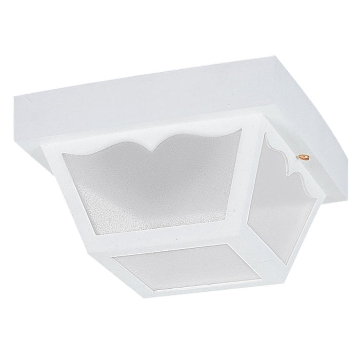 Generation Lighting 7569EN3-15 Two Light Outdoor Flush Mount, White