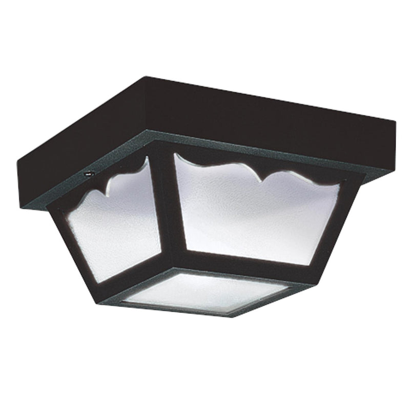 Generation Lighting 7569EN3-32 Two Light Outdoor Flush Mount, Black