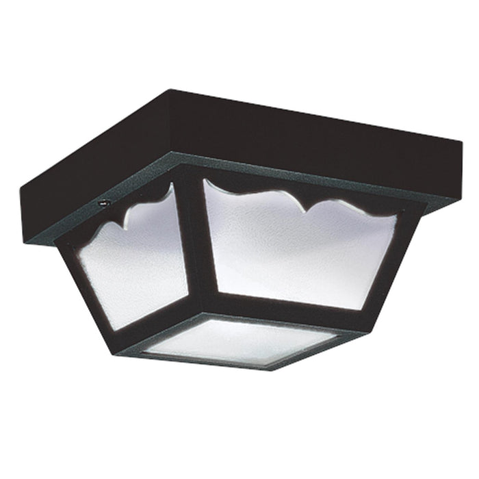 Generation Lighting 7569EN3-32 Two Light Outdoor Flush Mount, Black