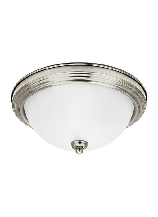 Generation Lighting 77063EN3-962 One Light Flush Mount, Brushed Nickel