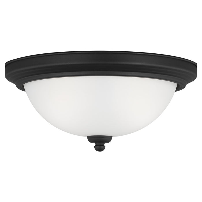 Generation Lighting 77064EN3-112 Two Light Flush Mount, Midnight Black