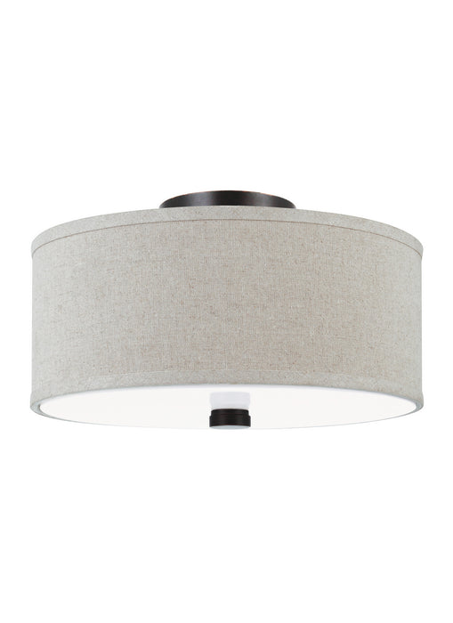 Visual Comfort Studio 77262EN3-710 Two Light Semi-Flush Convertible Pendant, Bronze