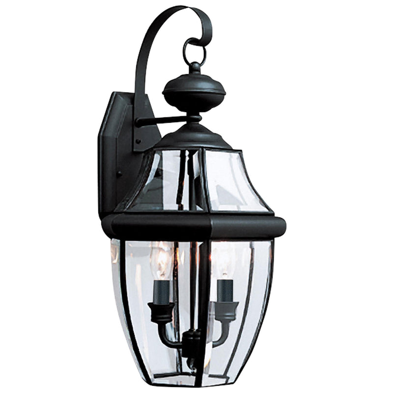 Generation Lighting 8039EN-12 Two Light Outdoor Wall Lantern, Black