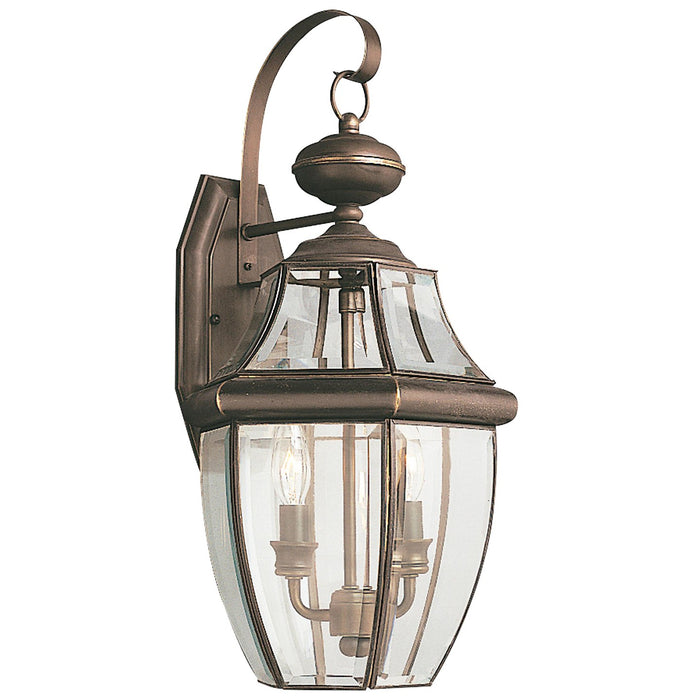 Generation Lighting 8039EN-71 Two Light Outdoor Wall Lantern, Antique Bronze