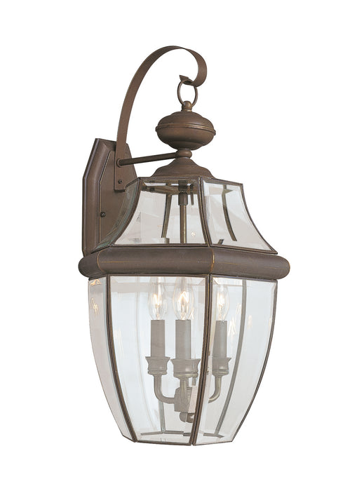 Generation Lighting 8040EN-71 Three Light Outdoor Wall Lantern, Antique Bronze