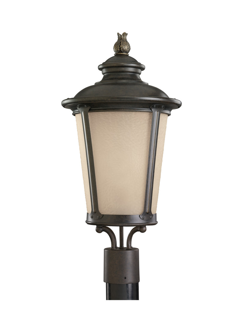 Generation Lighting 82240EN3-780 One Light Outdoor Post Lantern, Burled Iron
