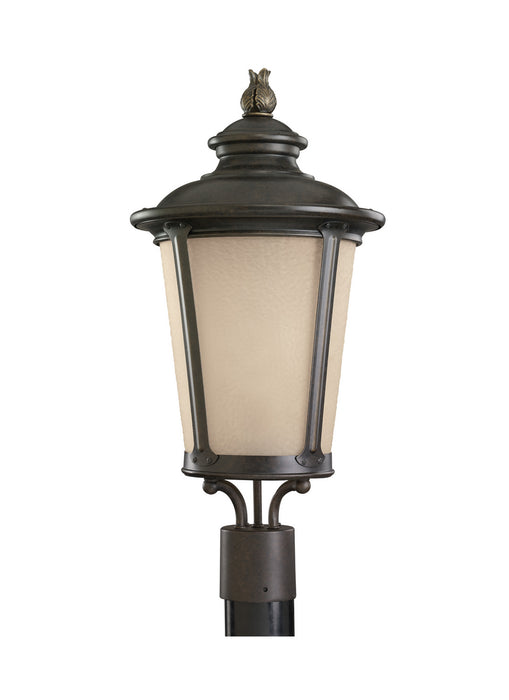 Generation Lighting 82240EN3-780 One Light Outdoor Post Lantern, Burled Iron
