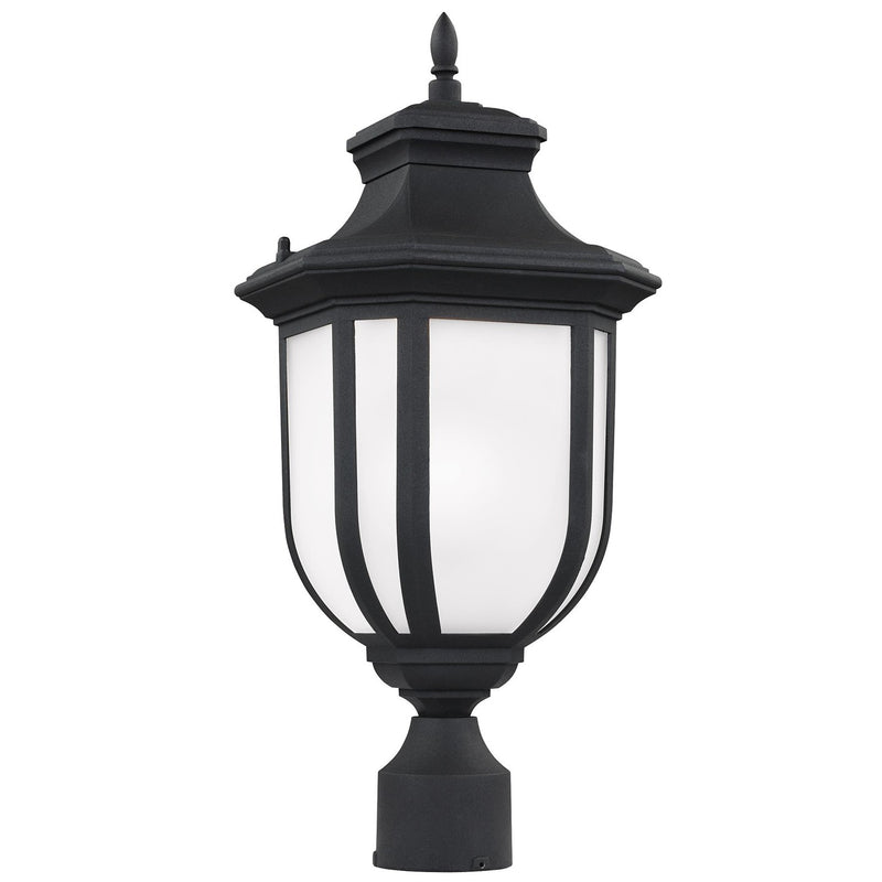 Generation Lighting 8236301EN3-12 One Light Outdoor Post Lantern, Black