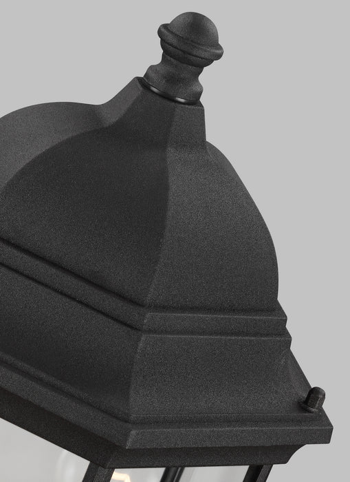 Generation Lighting 8238701-12 One Light Outdoor Post Lantern, Black