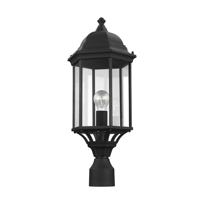 Generation Lighting 8238701-12 One Light Outdoor Post Lantern, Black