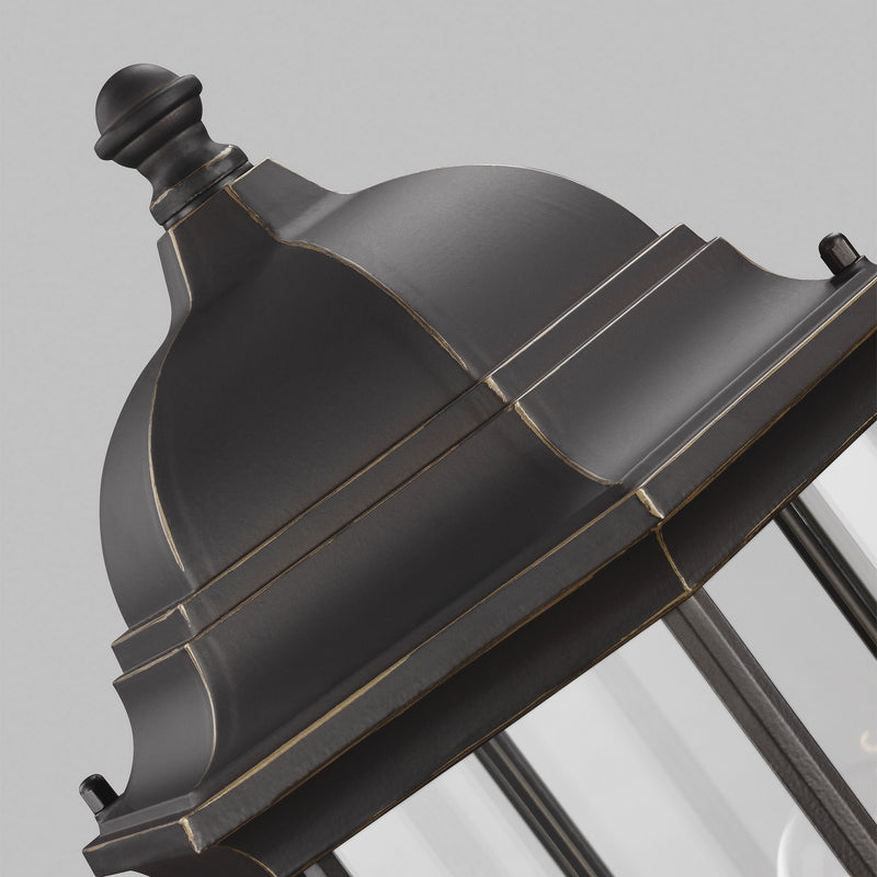 Generation Lighting 8238701-71 One Light Outdoor Post Lantern, Antique Bronze