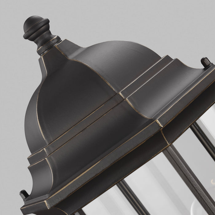 Generation Lighting 8238701-71 One Light Outdoor Post Lantern, Antique Bronze