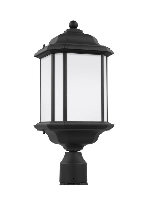 Generation Lighting 82529EN3-12 One Light Outdoor Post Lantern, Black