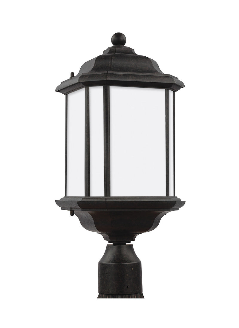 Generation Lighting 82529EN3-746 One Light Outdoor Post Lantern, Oxford Bronze