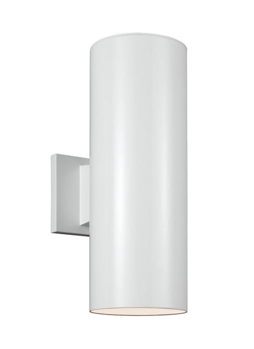 Visual Comfort Studio 8313902EN3-15 Two Light Outdoor Wall Lantern, White