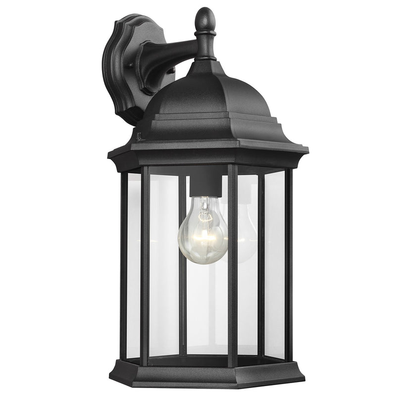 Generation Lighting 8438701-12 One Light Outdoor Wall Lantern, Black